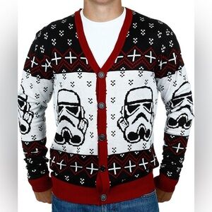 Star Wars Stormtrooper Sweater Cardigan Size S